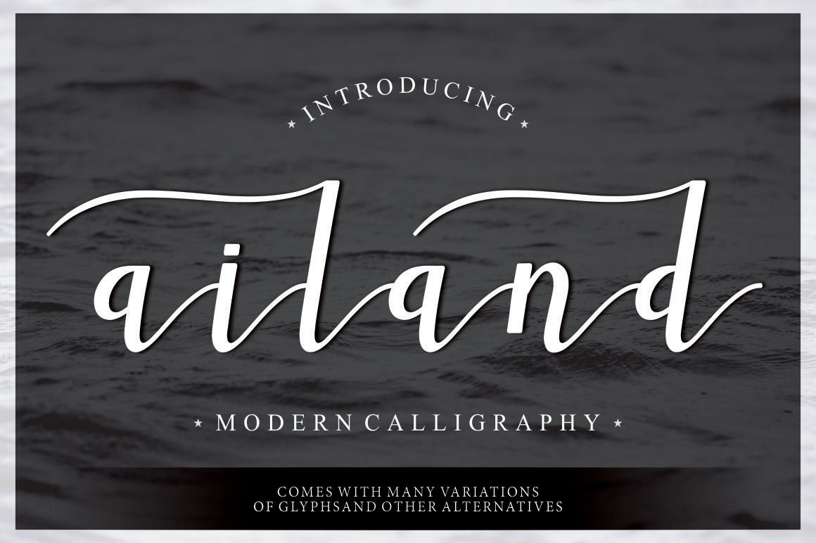 Ailand Script Font for Elegant Editorial Design