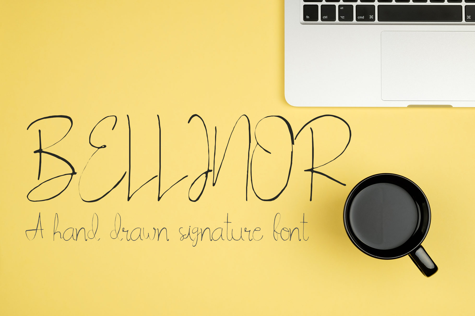 Bellinor: A Handwritten Font for Elegant Editorial Design