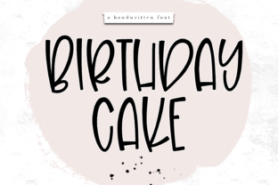 Birthday Cake Font for Creative Projects