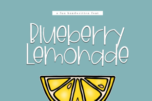 Blueberry Lemonade: A Quirky Handwritten Font for Fresh Branding