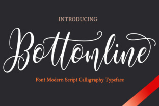 Bottomline: A Gorgeous Script Font for Editorial Design