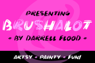 Brushalot: A Decorative Font for Creative Web Projects