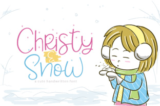 Christy Snow: A Cutesy Script Font for Branding and Design