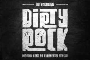 Dirty Rock Font for Bold and Rock-Inspired Craft Projects