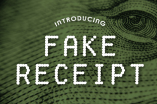 Fake Receipt Font for Retro Branding and Digital Creativity