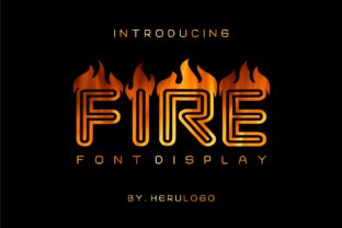 Fire Font for Bold Branding and BBQ-Themed Design