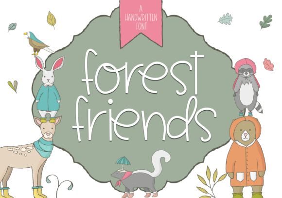 Forest Friends: A Whimsical Handwritten Font for Web Design