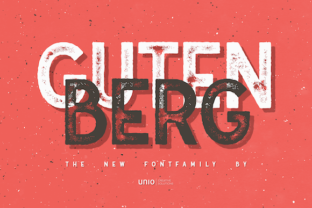 Gutenberg Family: A Display Font with a Handcrafted Touch