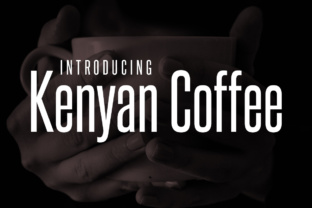 Kenyan Coffee Typeface for Handmade Creativity