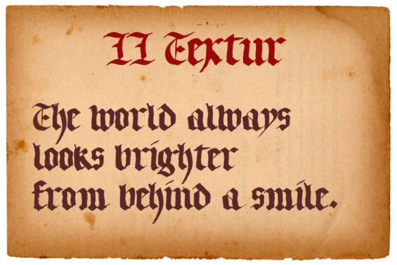 LL Textur: A Blackletter Font for Handmade Projects