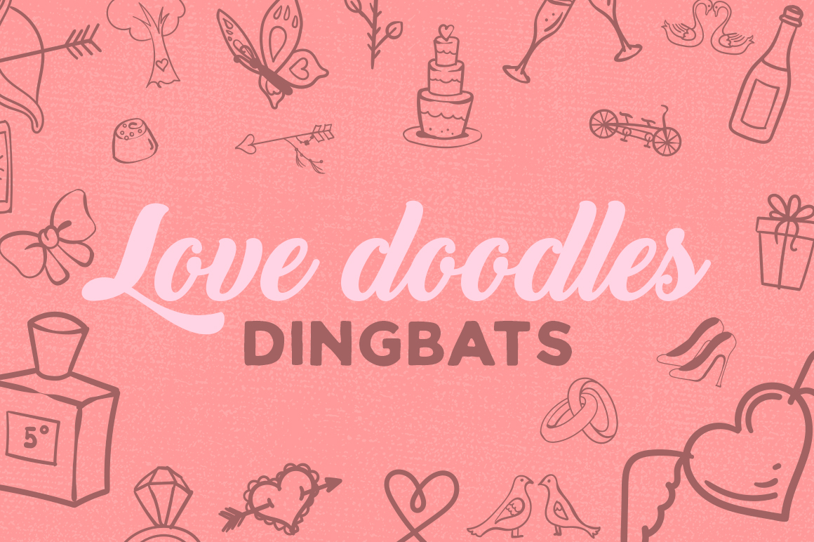 Love Doodles Dingbat: A Playful Font for Creative Web Projects