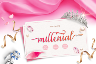 Millenial Script for Feminine Craft and Design Projects