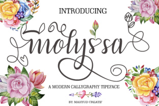 Molyssa: Modern Calligraphy Script for Web Design