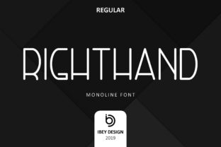 Right Hand Font for Modern Branding and Display Needs