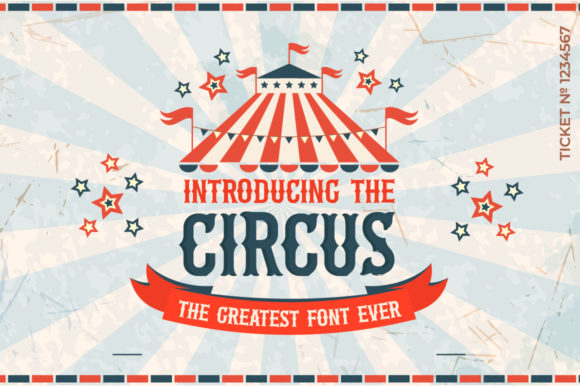 The Circus Font for Playful Editorial Design