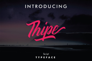 Thipe Font: A Dynamic Script Handwritten Design