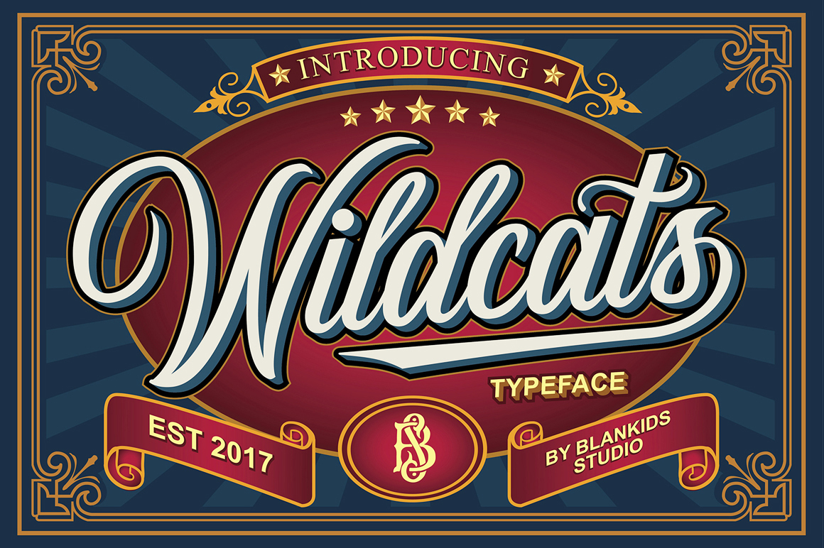 Wildcats: A Vintage Font That Elevates Brand Identity